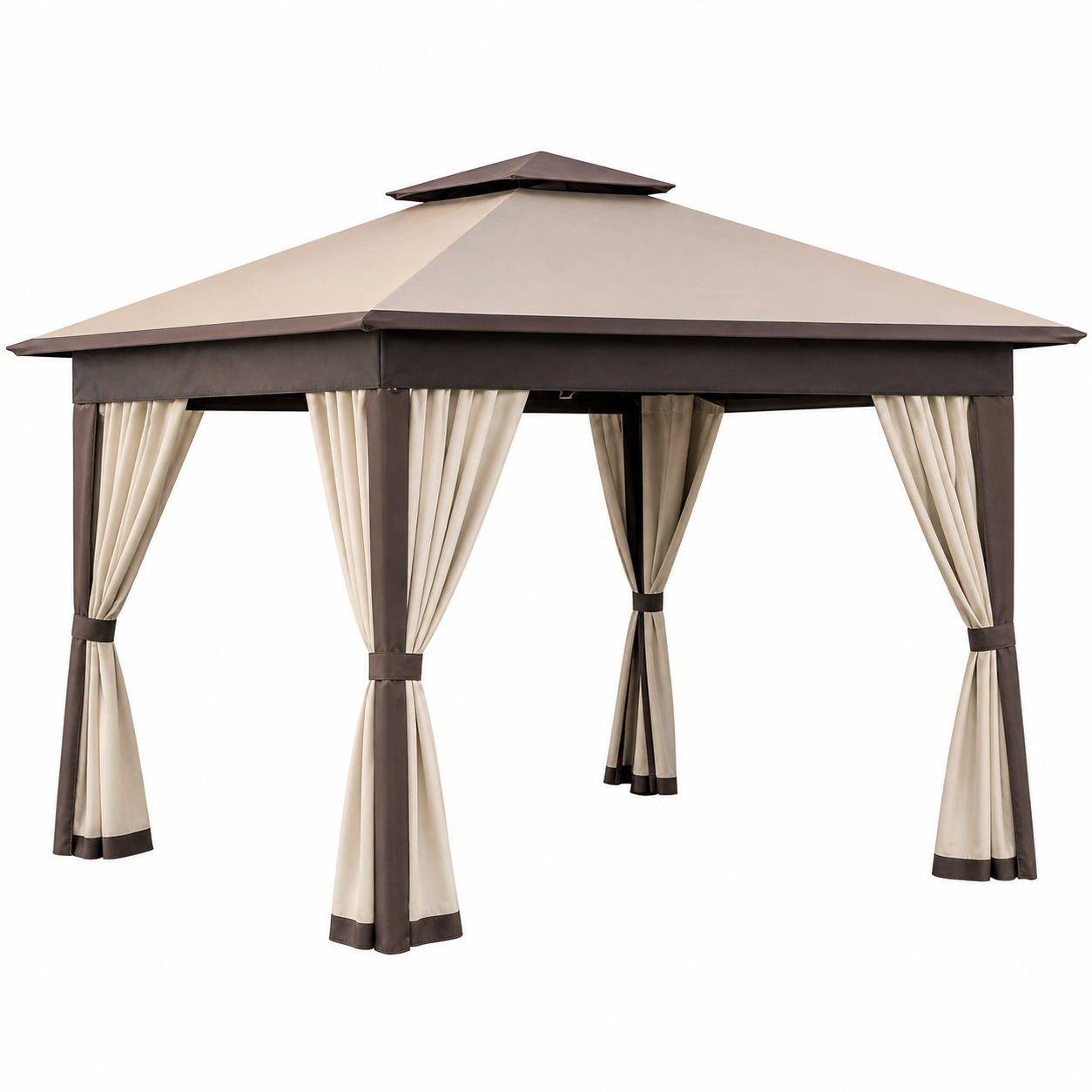 Tonnelle de Jardin Beige 3 × 3 m